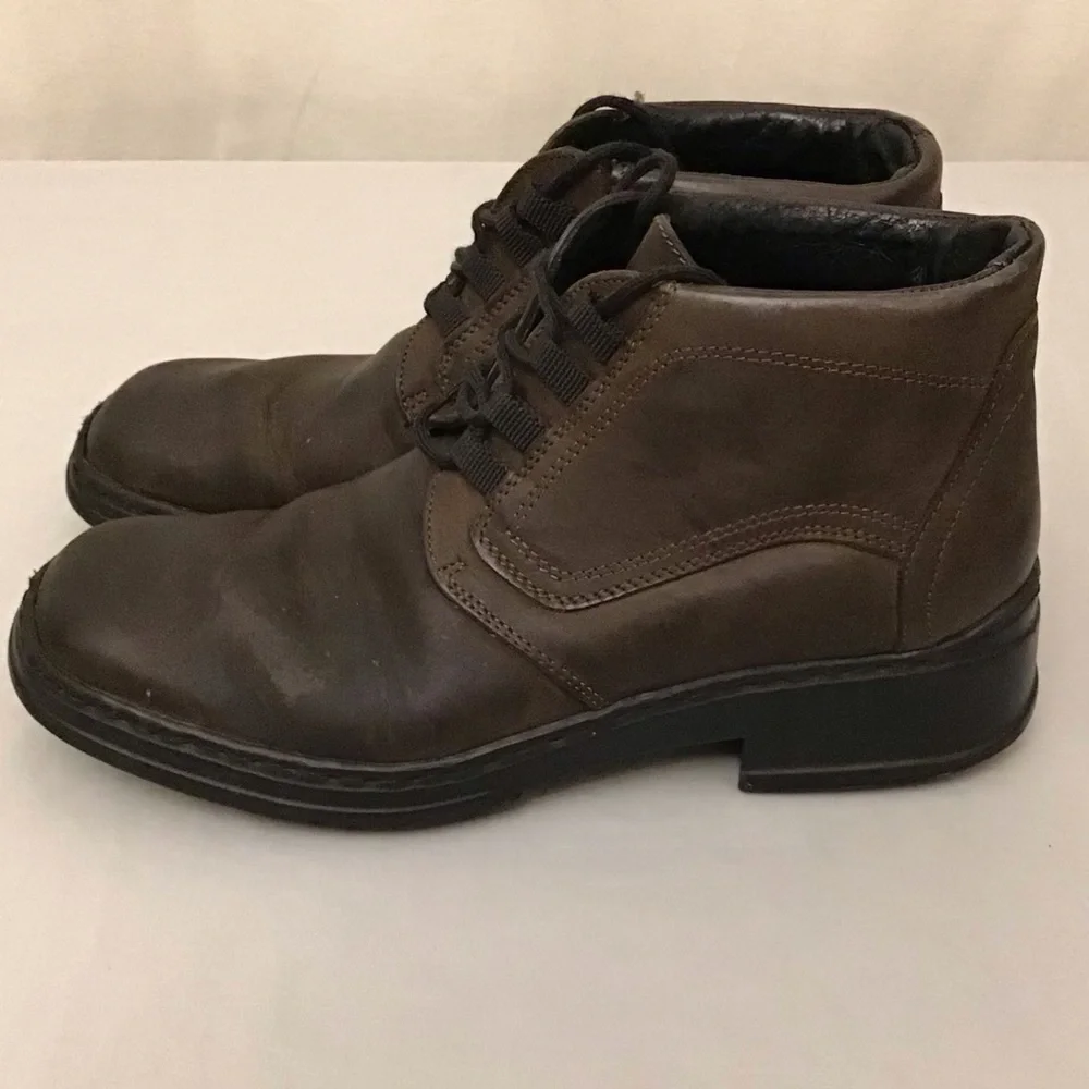 Josef Seidel 8.5 (41) Ankle Boots Men’s Leather Lace Up Brown Comfort Shoes